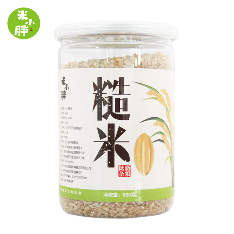 米小胖糙米500g*2罐东北五谷粗粮米